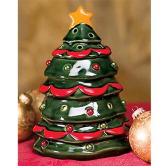 Retired SCENTSY Premium Christmas Tree Wax Warmer with Box - Picture 2 of 4